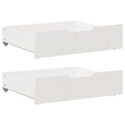 Ladice ispod kreveta 2 kom bijele 65x55x17 cm od borovine