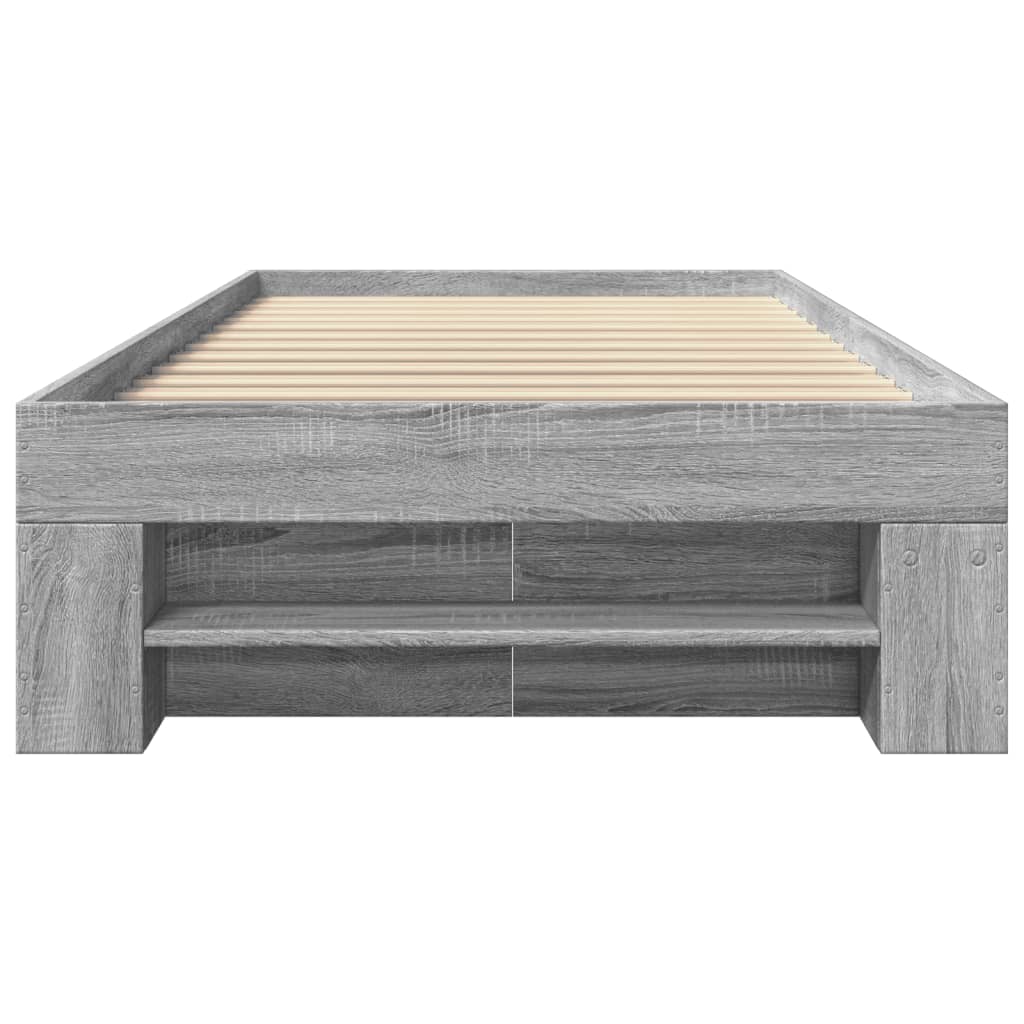 Okvir za krevet boja hrasta 100x200 cm od konstruiranog drva