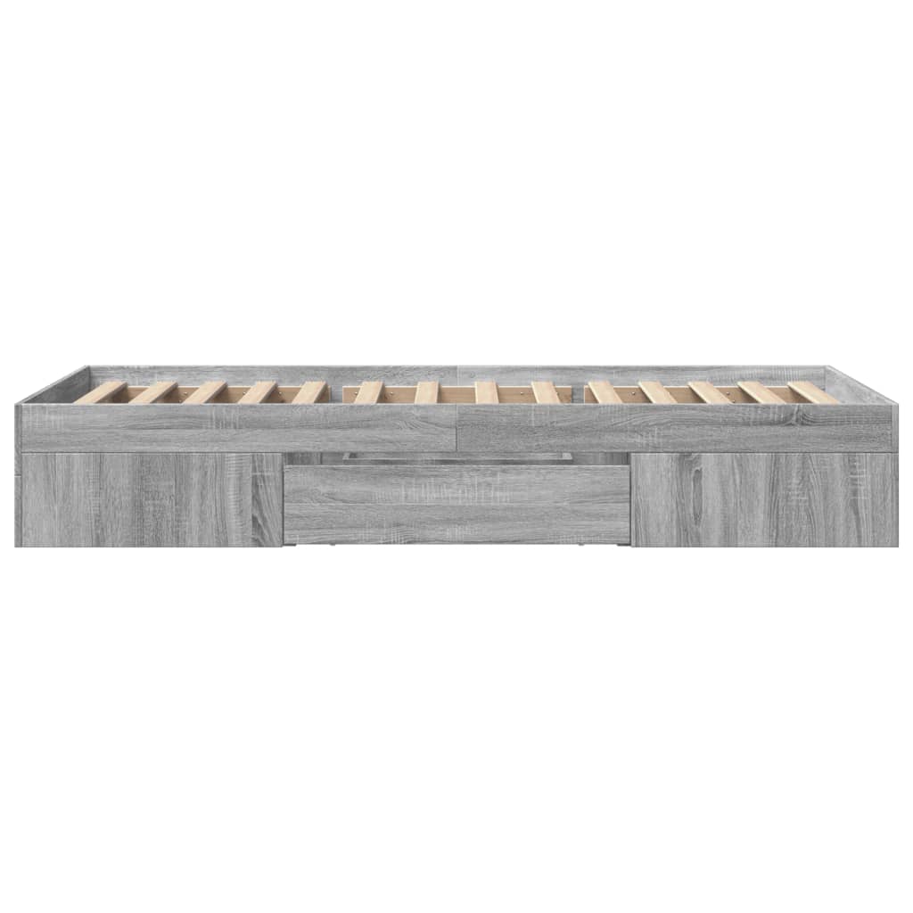 Okvir za krevet boja hrasta 100x200 cm od konstruiranog drva