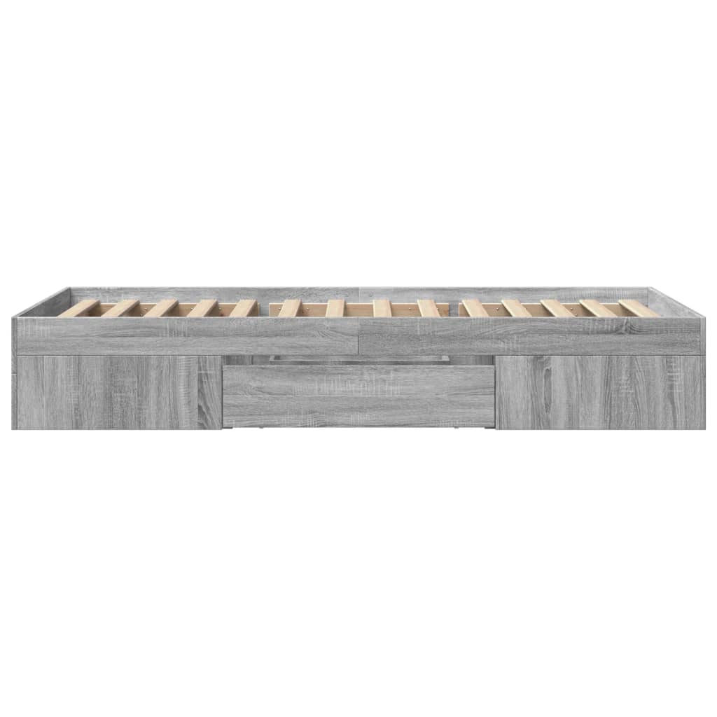 Okvir za krevet boja hrasta 90x200 cm od konstruiranog drva