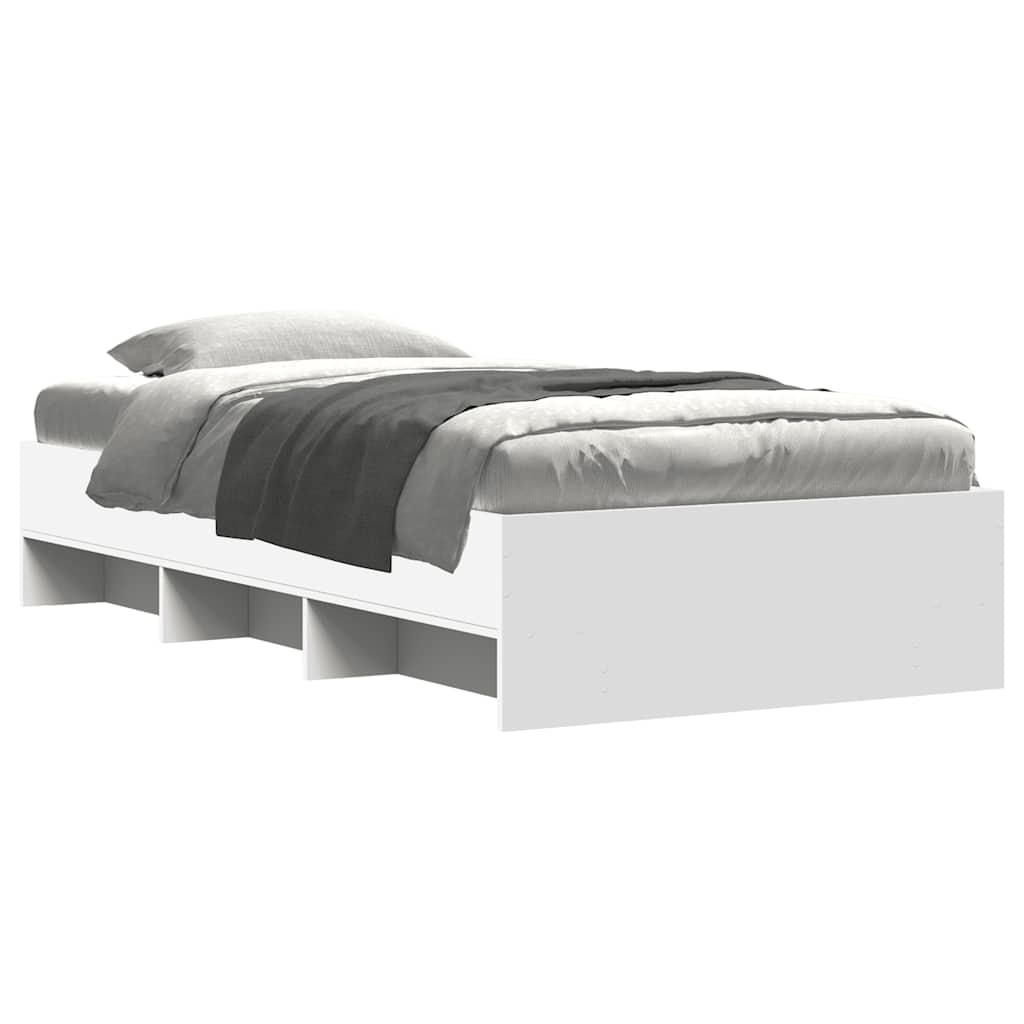 Okvir za krevet bijeli 90x200 cm konstruirano drvo