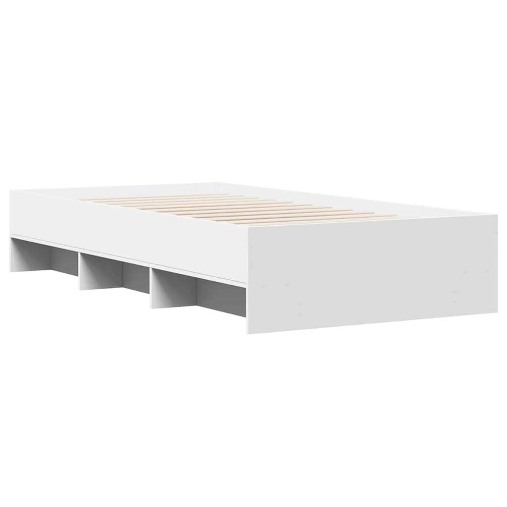 Okvir za krevet bijeli 90x200 cm konstruirano drvo