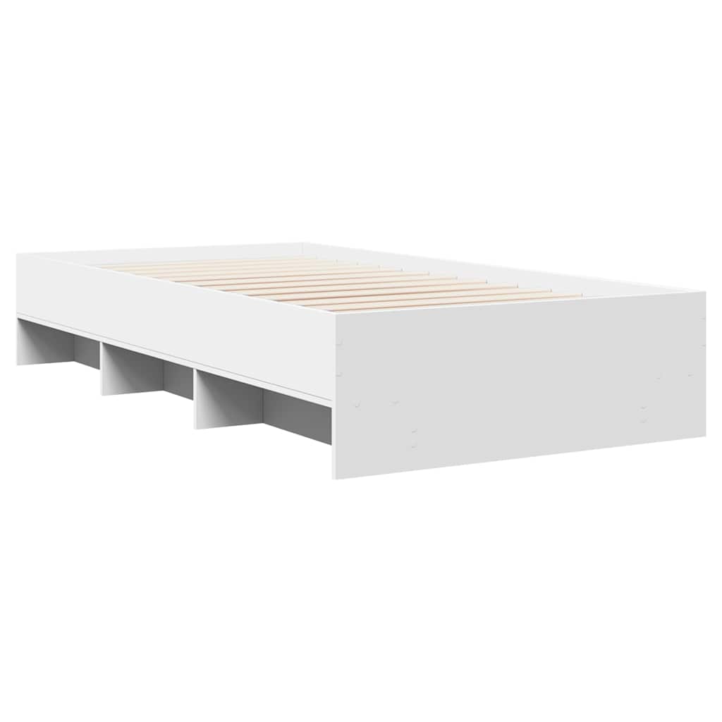 Okvir za krevet bijeli 90x200 cm konstruirano drvo