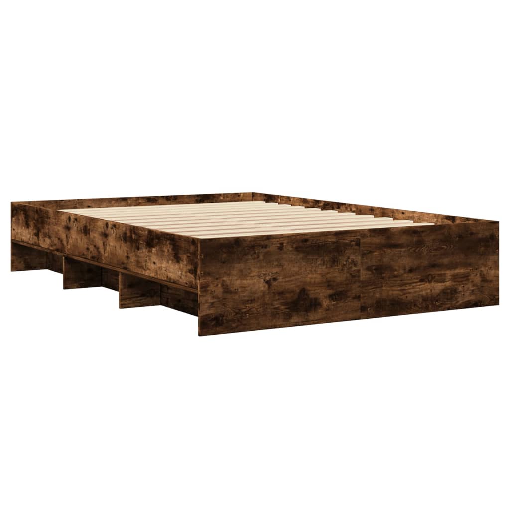 Okvir kreveta bez madraca boja hrasta 140 x 190 cm drveni