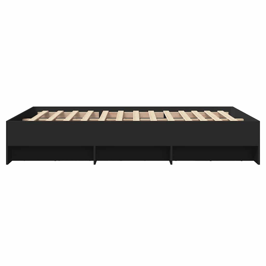 Okvir za krevet crni 120x190 cm konstruirano drvo