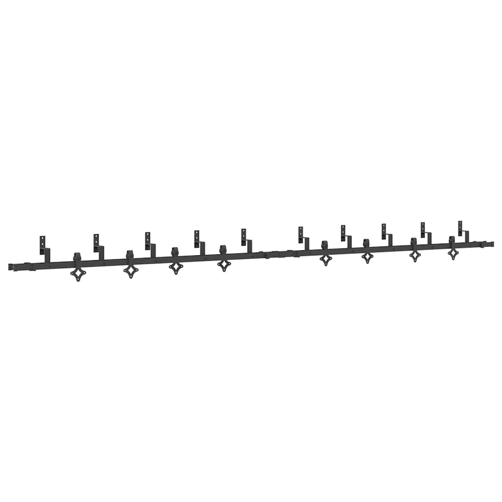 Pribor za klizna vrata 427 cm čelični crni