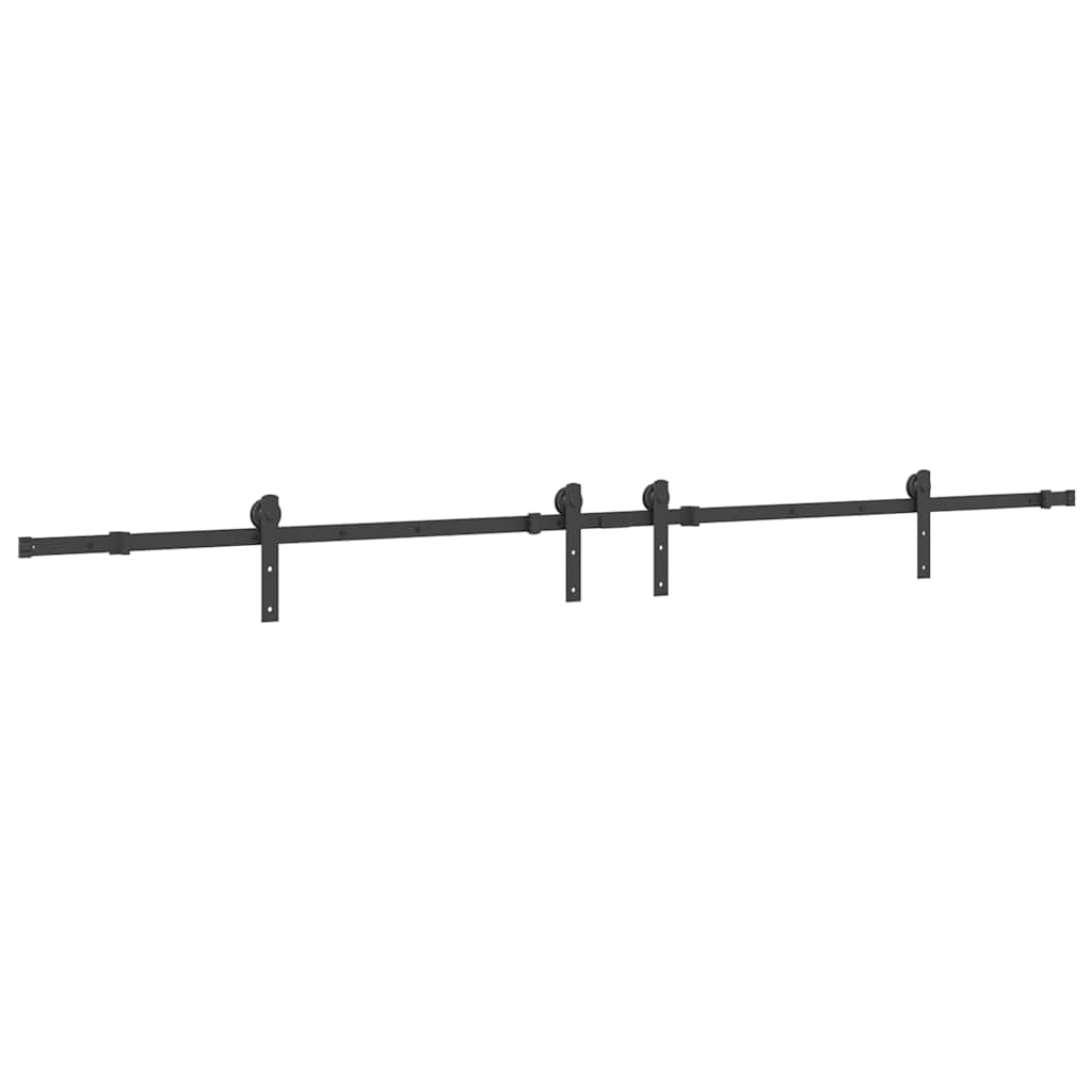 Pribor za klizna vrata 427 cm čelični crni
