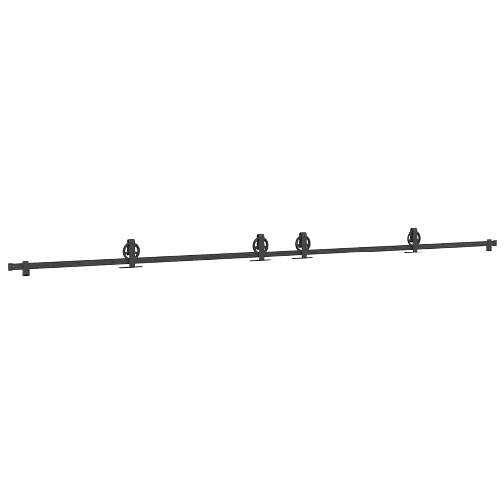 Pribor za klizna vrata 400 cm čelični crni