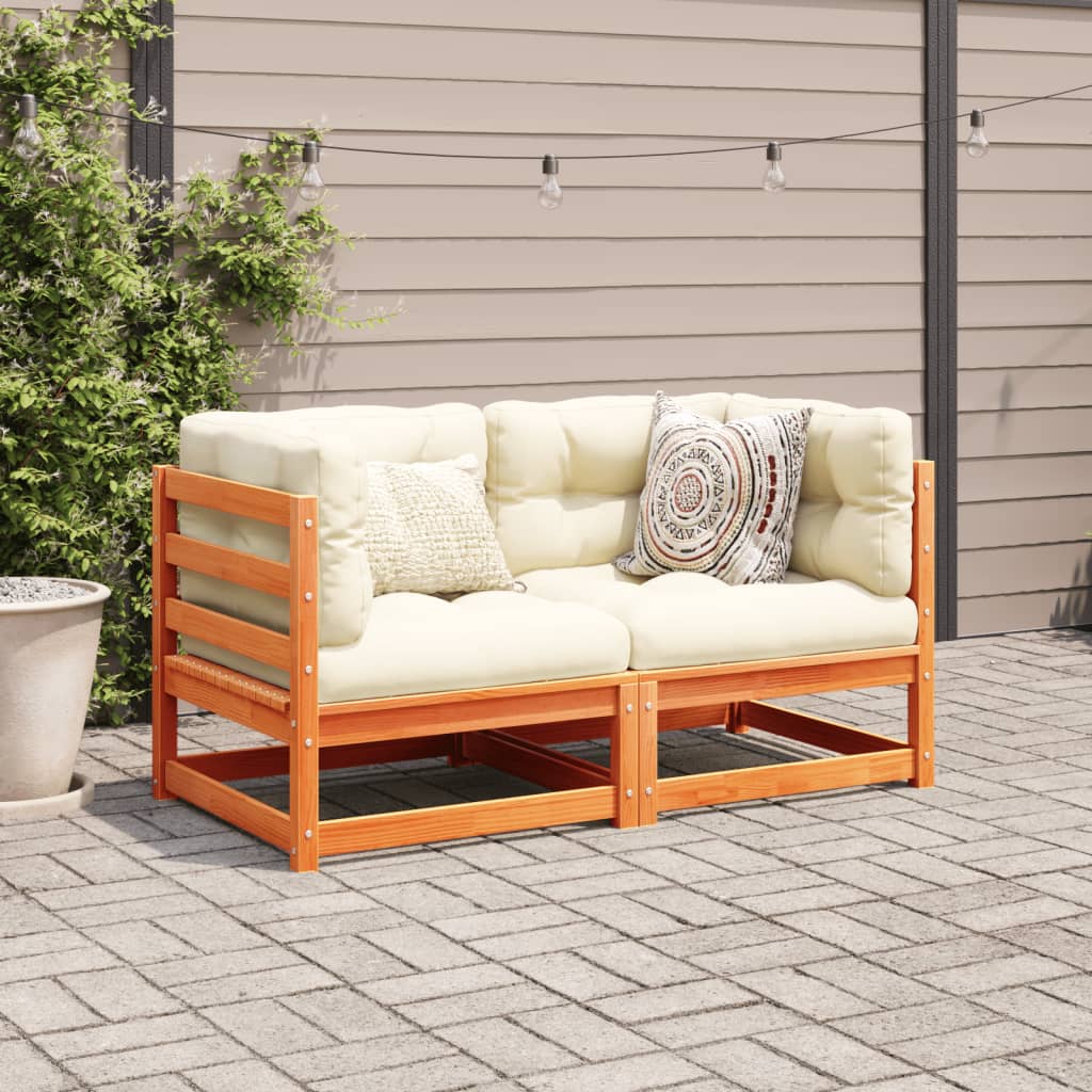 2-dijelni set vrtnih sofa od impregnirane borovine