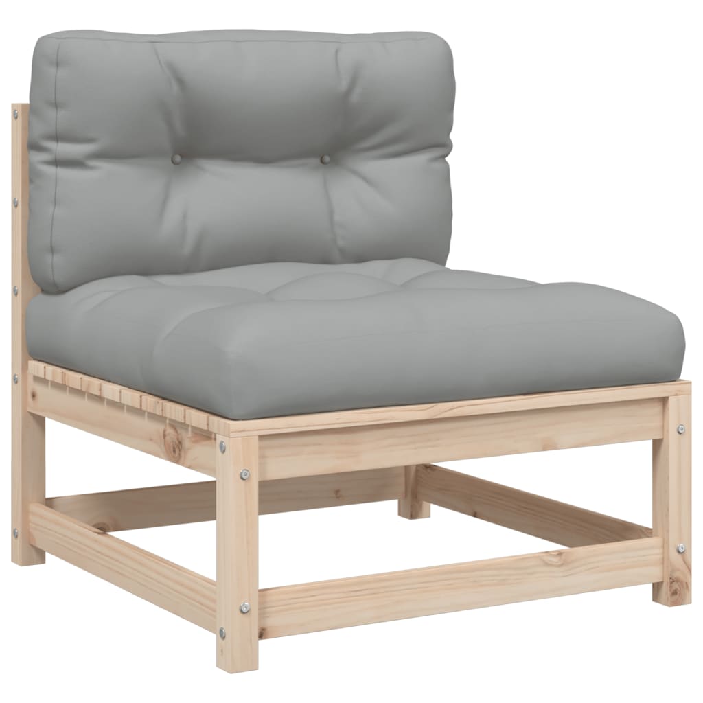 3-dijelni set vrtnih sofa od masivne borovine s jastucima