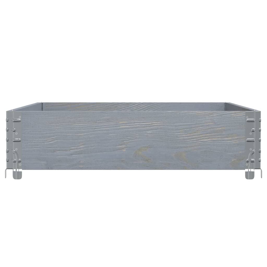 Okviri za palete sivi 120 x 80 cm od masivne borovine