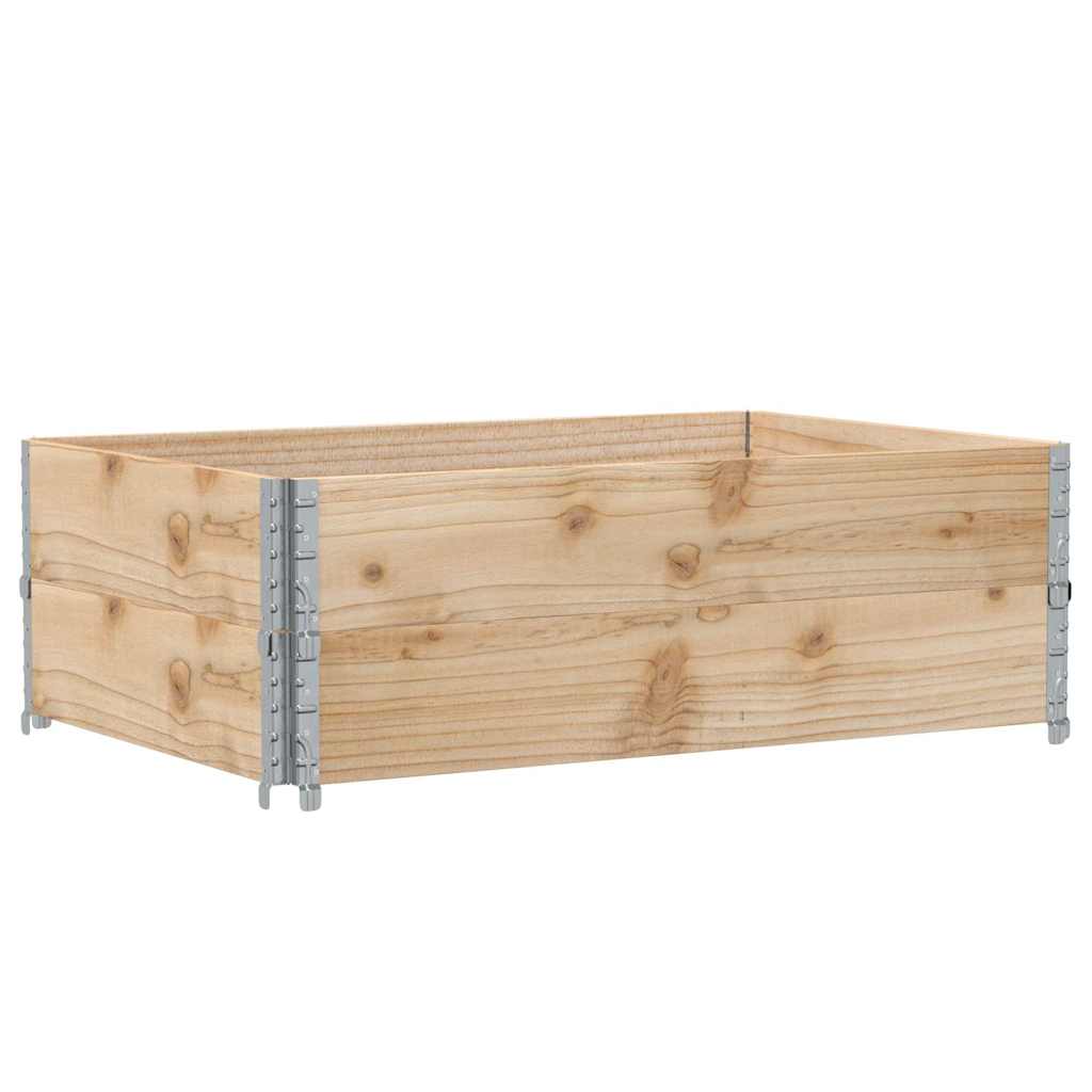 Okviri za palete 2 kom 120 x 80 cm od masivne borovine