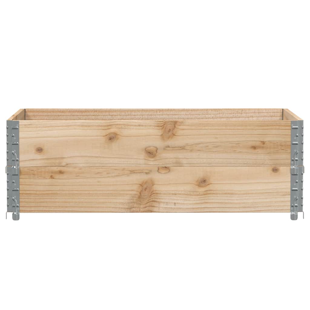 Okviri za palete 2 kom 120 x 80 cm od masivne borovine