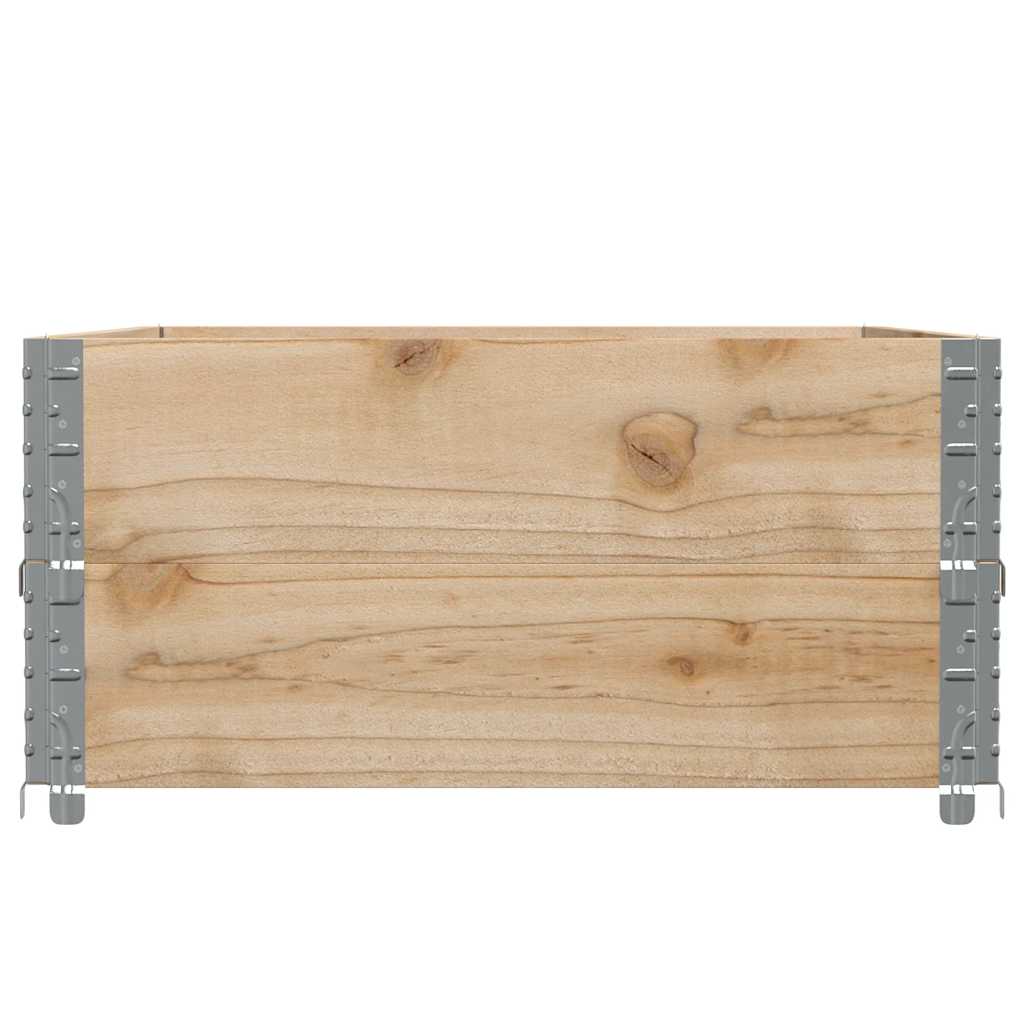 Okviri za palete 2 kom 120 x 80 cm od masivne borovine