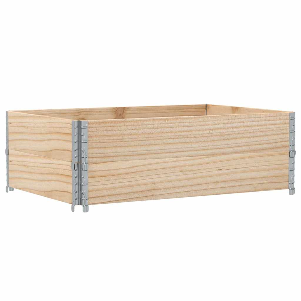 Okviri za palete 2 kom 120 x 80 cm od masivne borovine