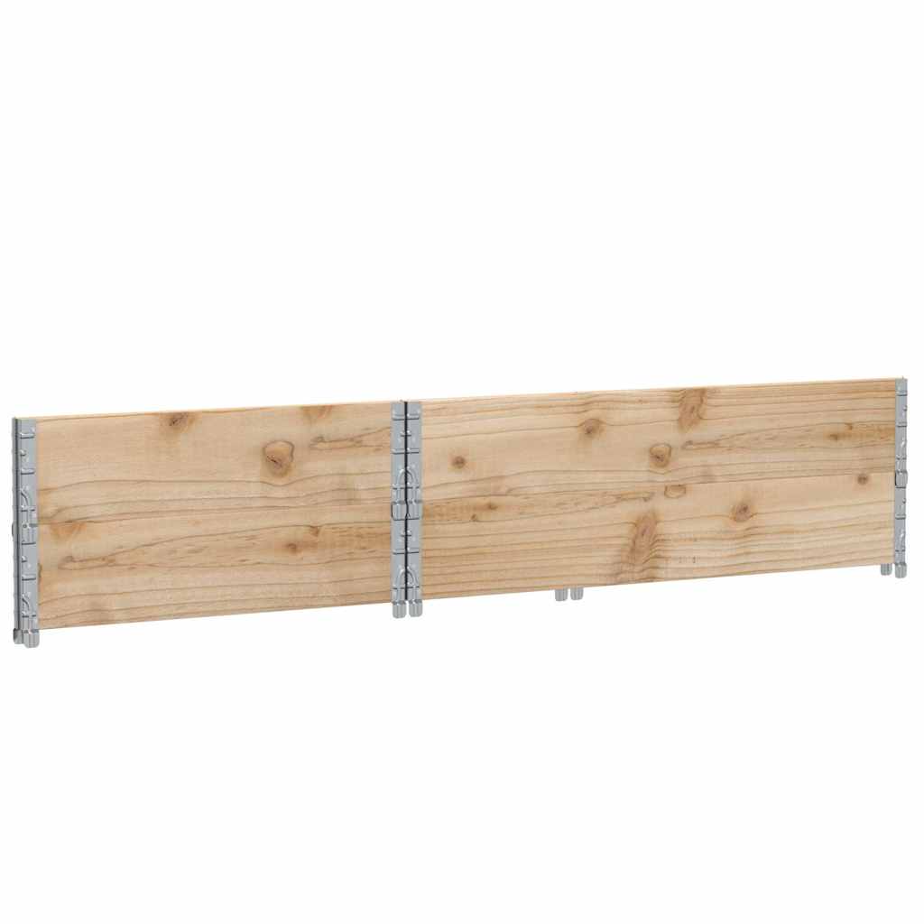 Okviri za palete 2 kom 120 x 80 cm od masivne borovine