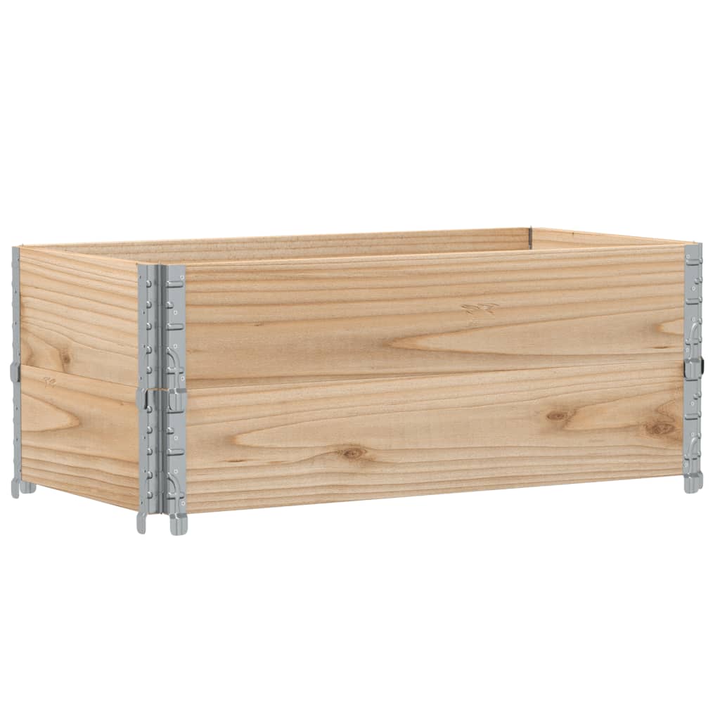 Okviri za palete 2 kom 100 x 50 cm od masivne borovine