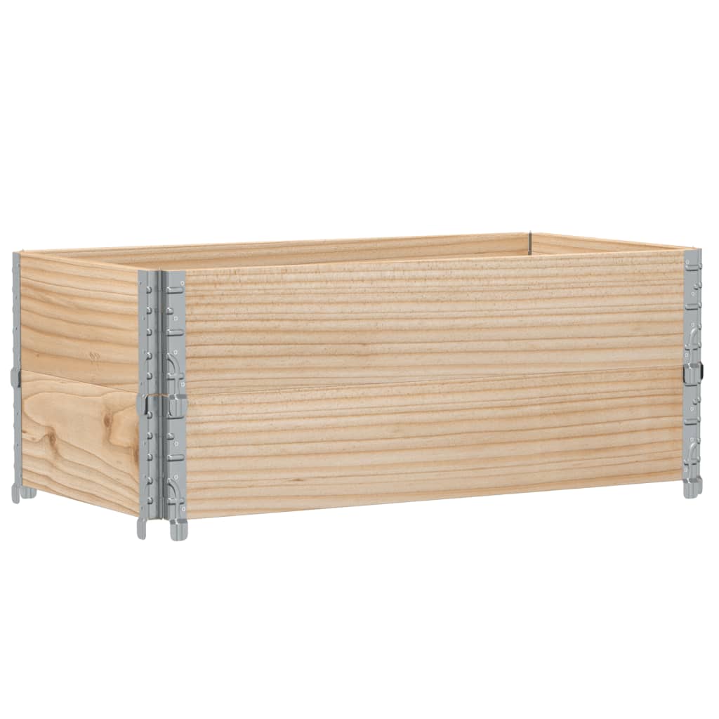Okviri za palete 2 kom 100 x 50 cm od masivne borovine