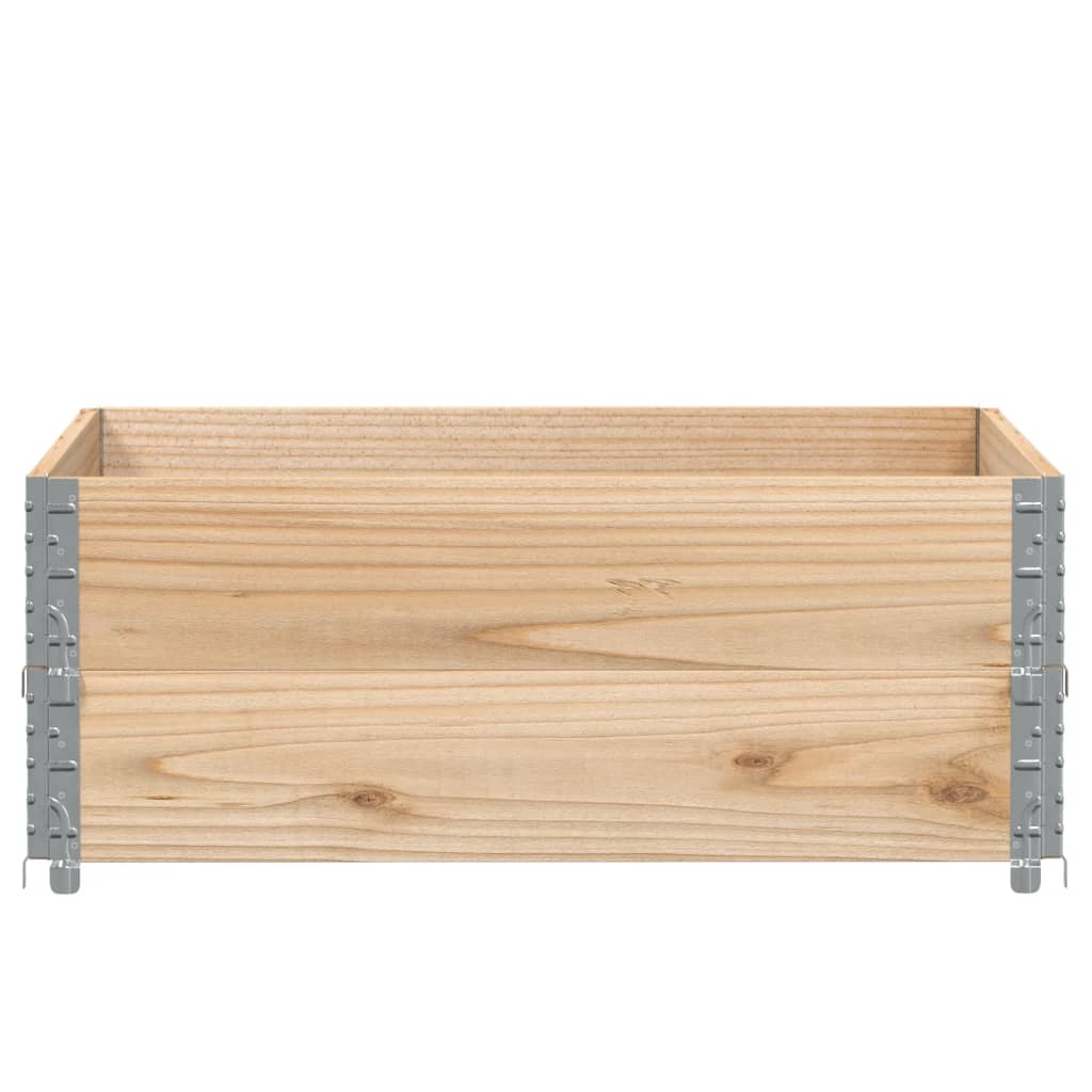 Okviri za palete 2 kom 100x100 cm od masivne borovine