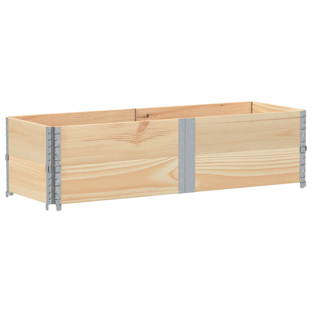 Okviri za palete 2 kom 150x50 cm od masivne borovine