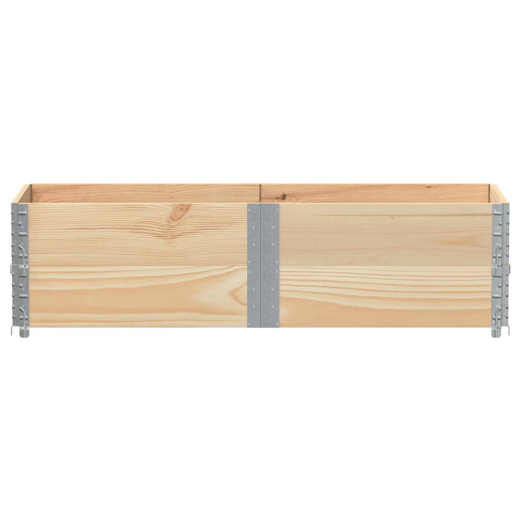 Okviri za palete 2 kom 150x50 cm od masivne borovine