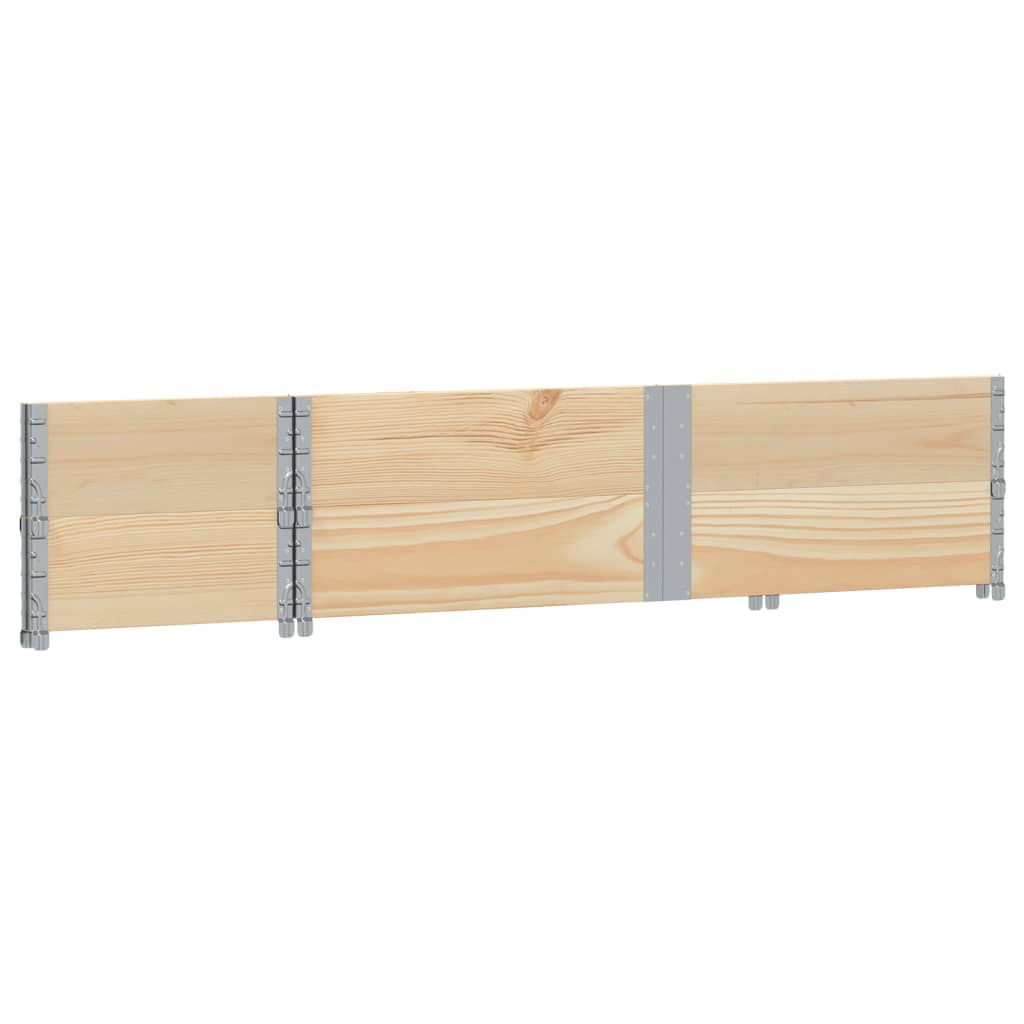 Okviri za palete 2 kom 150x50 cm od masivne borovine