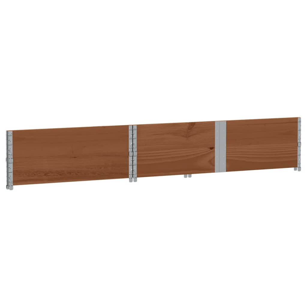 Okviri za palete 2 smeđi 150x100 cm od masivne borovine