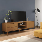 TV ormarić MOLDE smeđi 158 x 40 x 49 cm od masivne borovine
