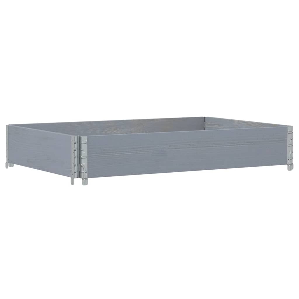 Vrtni sadilica siva 120 x 80 cm od masivne borovine