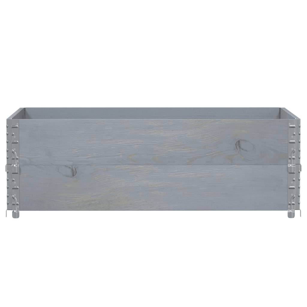 Vrtni sadilica siva 120 x 80 cm od masivne borovine