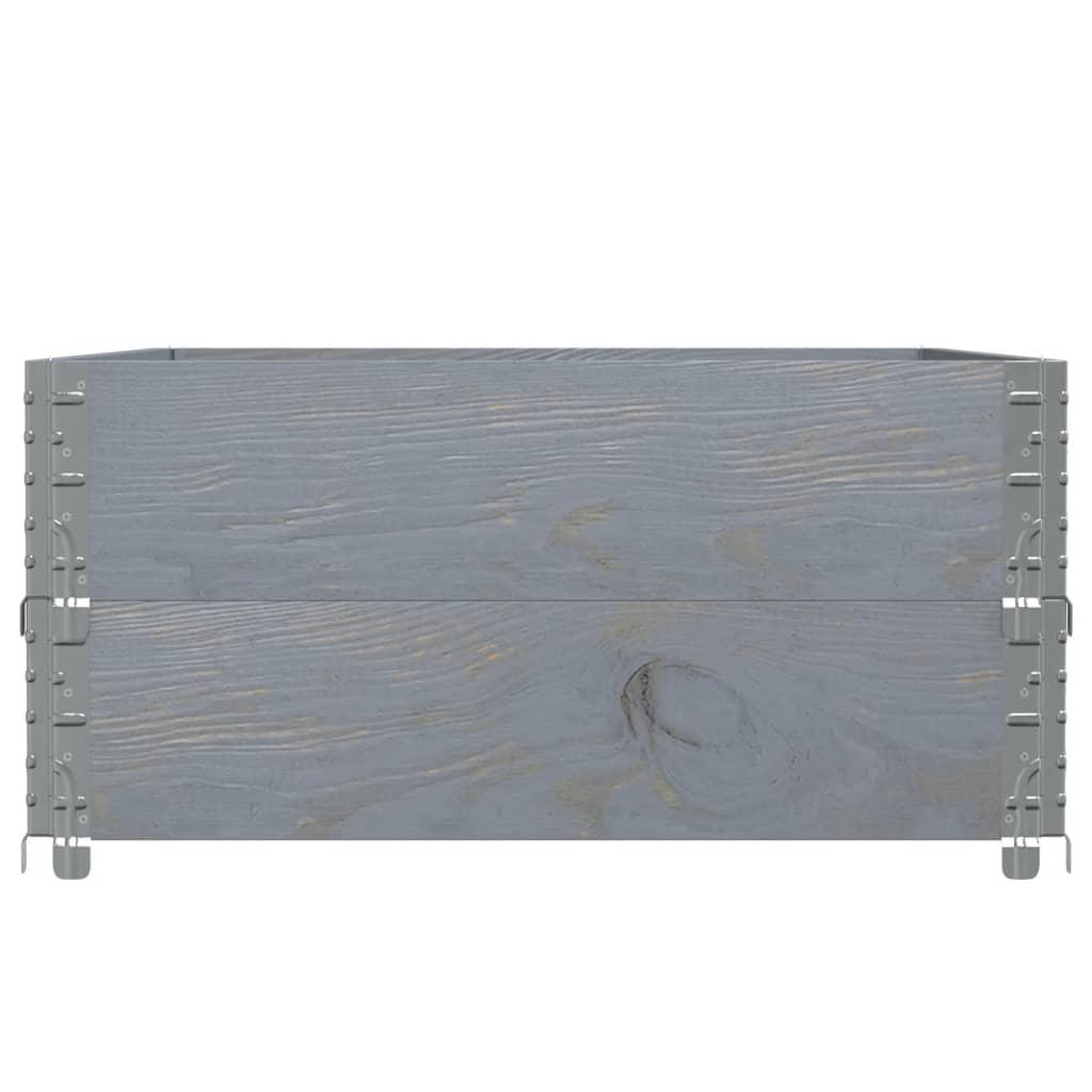 Vrtni sadilica siva 120 x 80 cm od masivne borovine