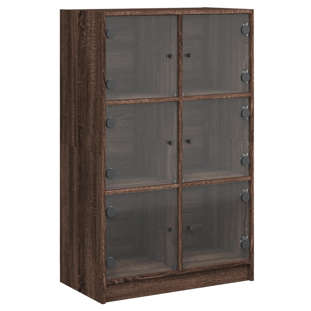 Visoka komoda s vratima 68x37x109 cm konstruirano drvo