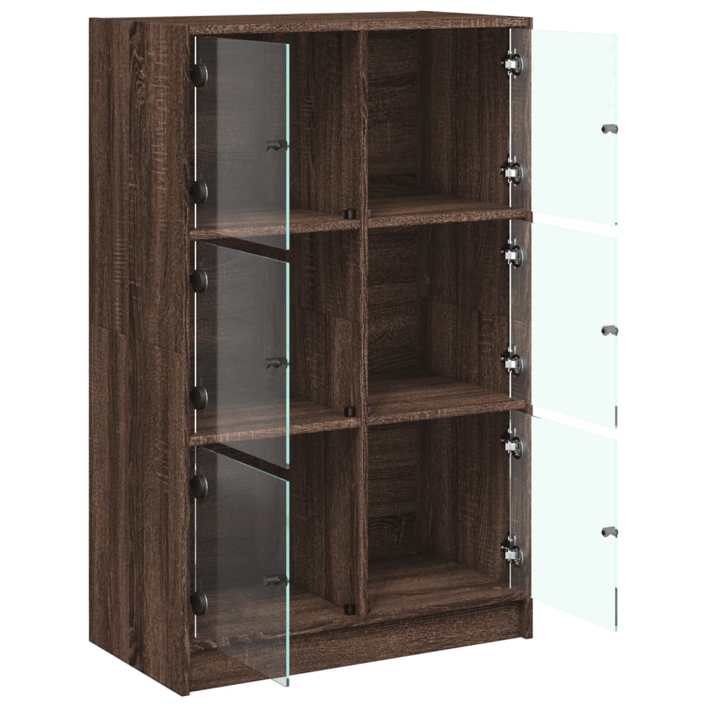 Visoka komoda s vratima 68x37x109 cm konstruirano drvo