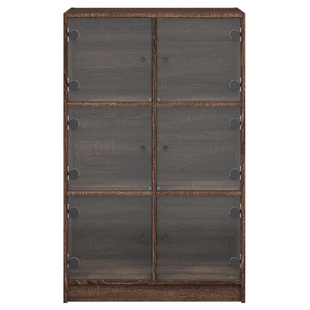 Visoka komoda s vratima 68x37x109 cm konstruirano drvo