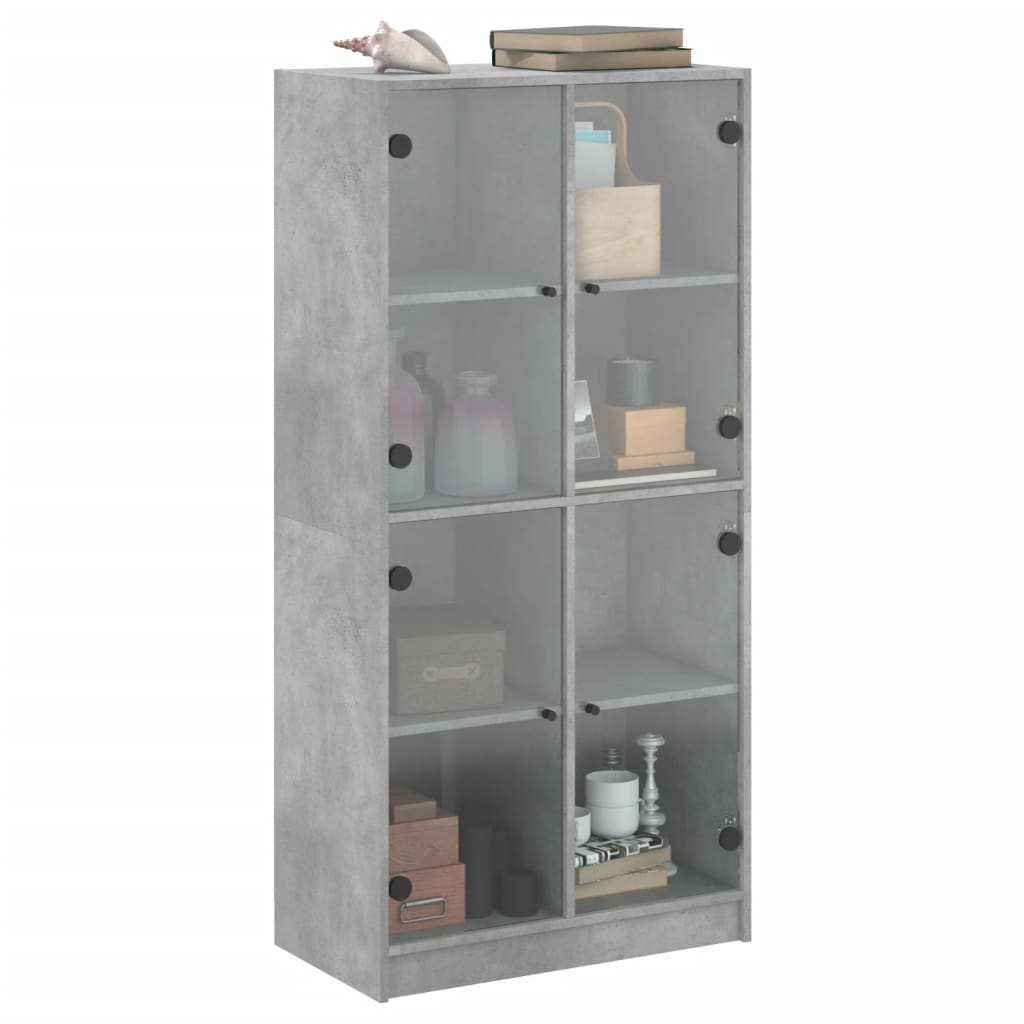 Visoka komoda s vratima 68x37x142 cm konstruirano drvo