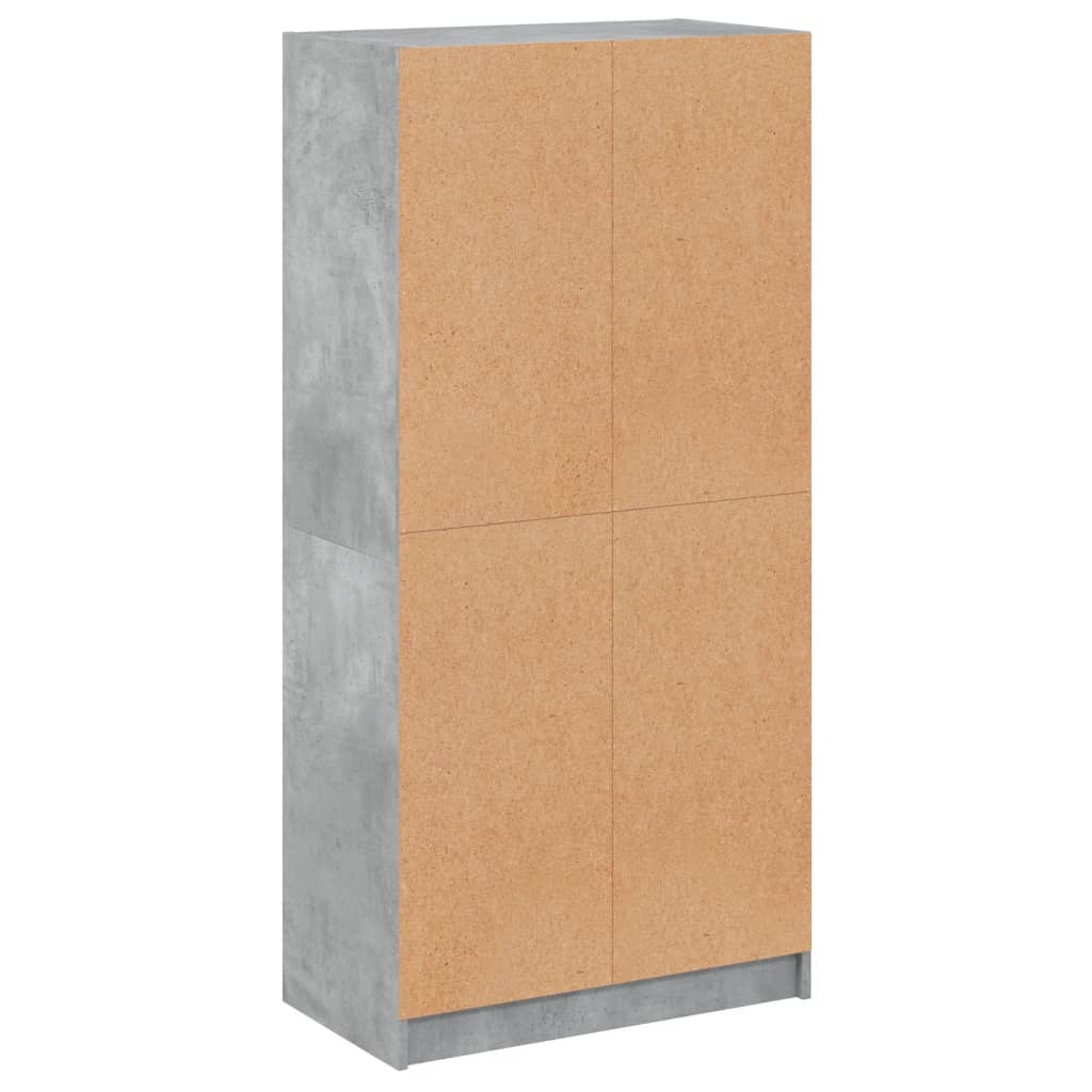 Visoka komoda s vratima 68x37x142 cm konstruirano drvo