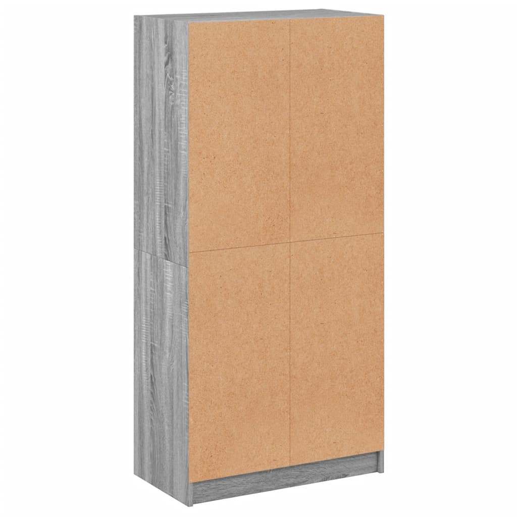 Visoka komoda s vratima 68x37x142 cm konstruirano drvo