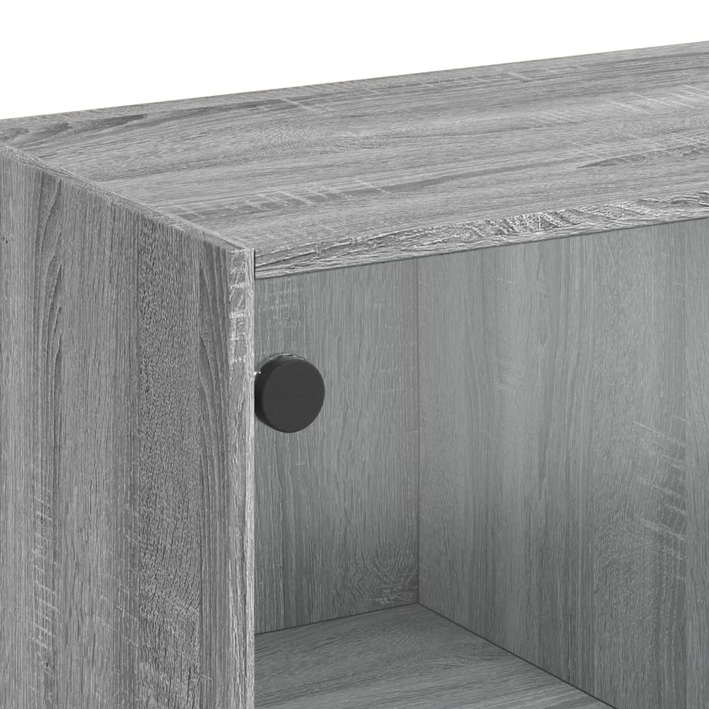 Visoka komoda s vratima 68x37x142 cm konstruirano drvo