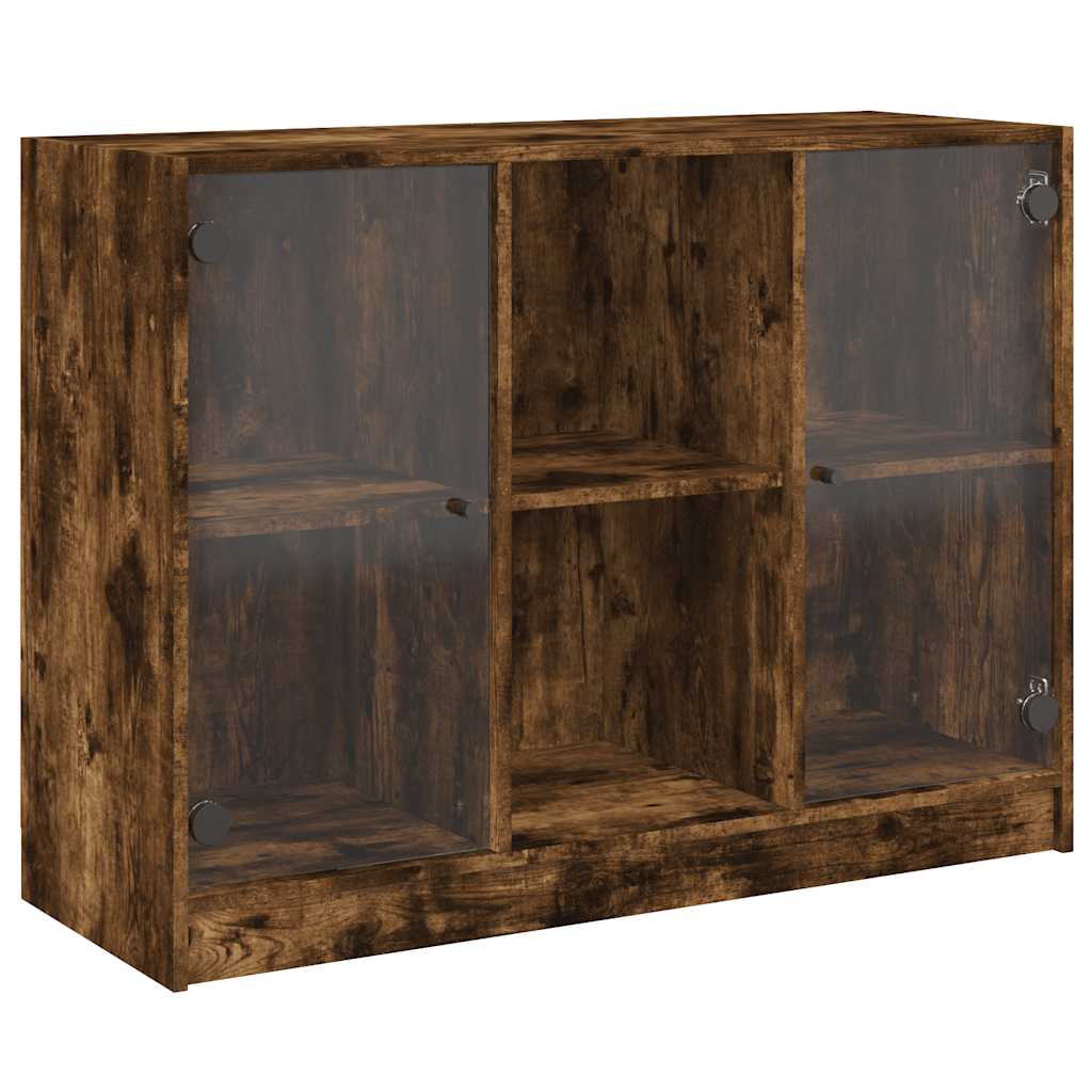 Komoda boja dimljenog hrasta 102x37x75,5 cm konstruirano drvo