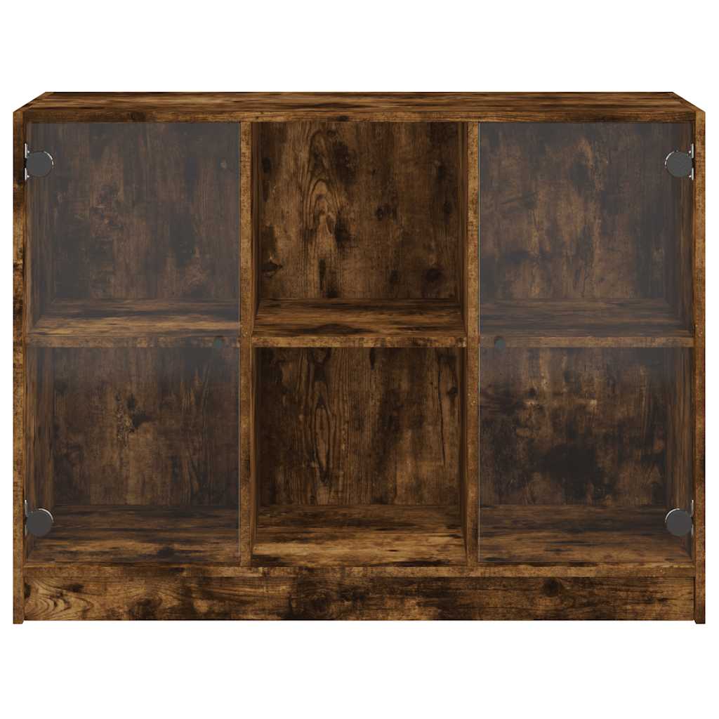 Komoda boja dimljenog hrasta 102x37x75,5 cm konstruirano drvo