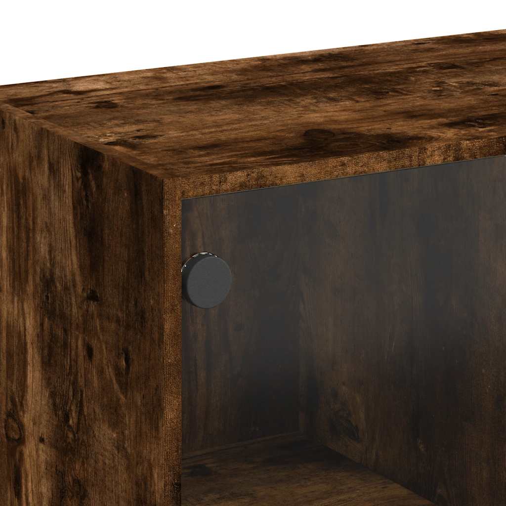 Komoda boja dimljenog hrasta 102x37x75,5 cm konstruirano drvo