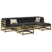 6-dijelni set vrtnih sofa od impregnirane borovine