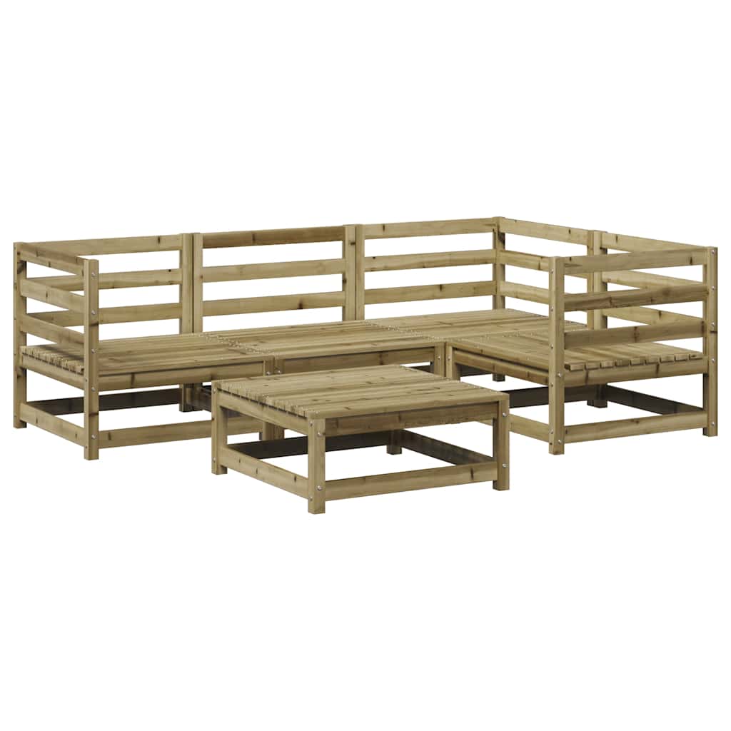 5-dijelni set vrtnih sofa od impregnirane borovine