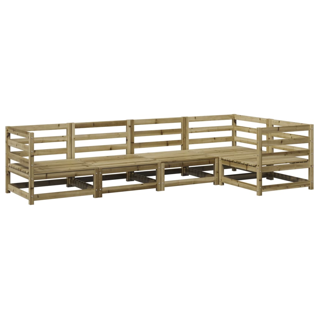5-dijelni set vrtnih sofa od impregnirane borovine