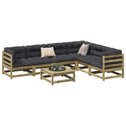 7-dijelni set vrtnih sofa od impregnirane borovine