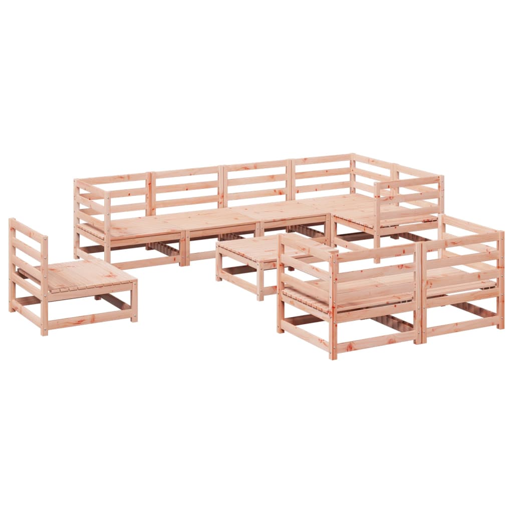 9-dijelni set vrtnih sofa od masivne duglazije i jelovine