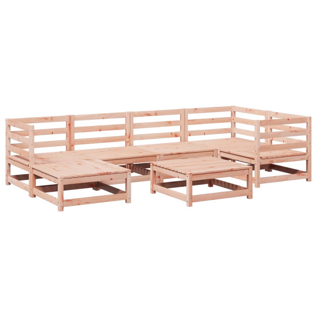 7-dijelni set vrtnih sofa od masivnog drva duglazije