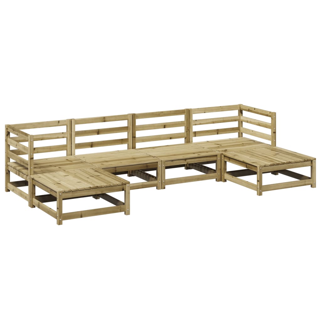 6-dijelni set vrtnih sofa od impregnirane borovine