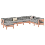 8-dijelni set vrtnih sofa s jastucima masivno drvo duglazije