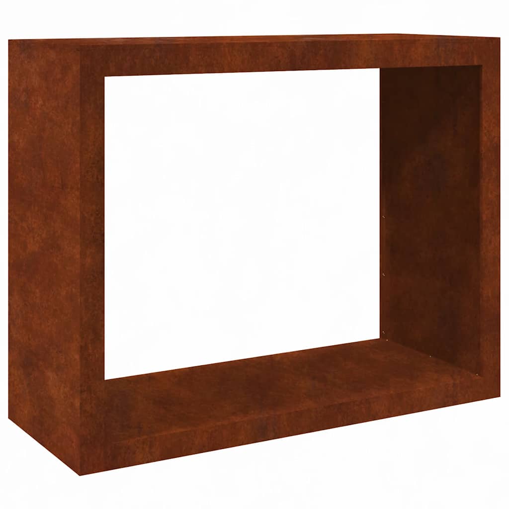 Stalak za drva za ogrjev 100x40x80 cm Pohabani čelik